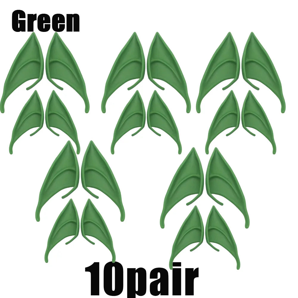 Elf Ears Cosplay Costume Accessories Fairy Angel Party Props 1 10 Pairs - 24