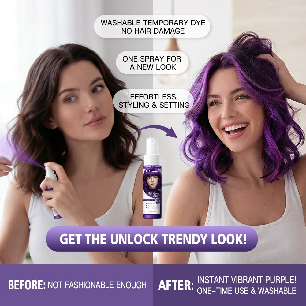 Temporary Hair Color Spray Washable DIY Dye
