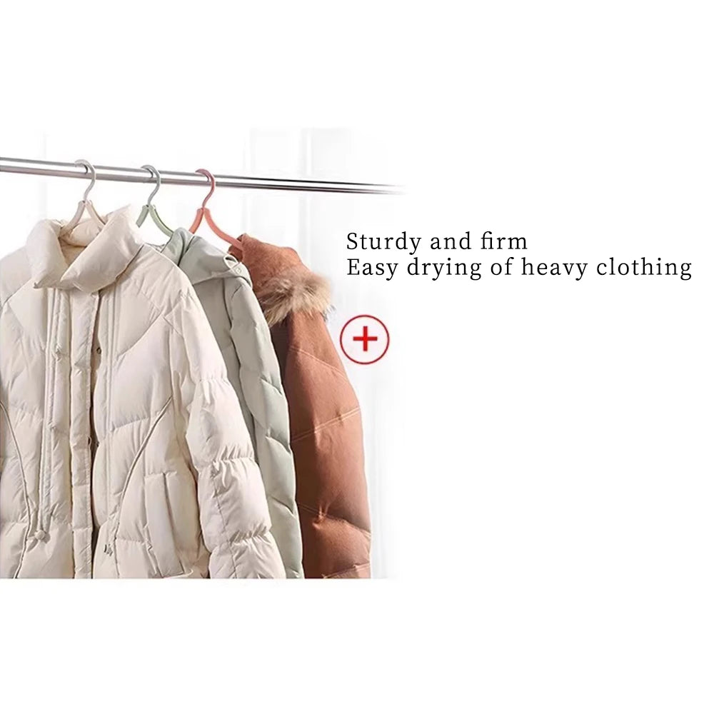 5-10pcs Folding Travel Hangers Portable Space Saving Clothes Rack