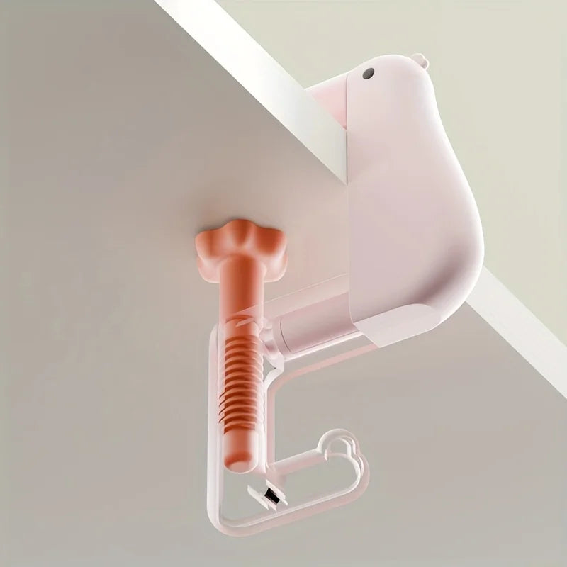 3pcs Thinking Duck Desk Hook Portable Schoolbag Hanger Table Clip - 3