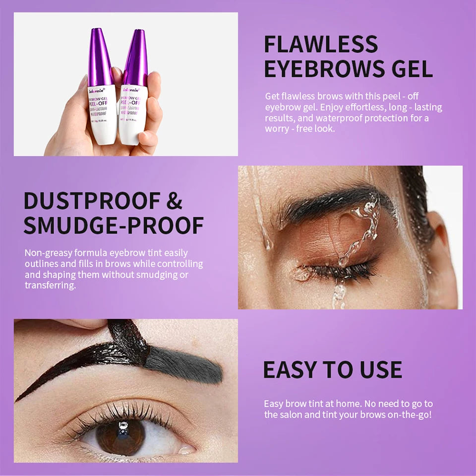 Peel Off Eyebrow Gel Long Lasting Tattoo Tint Cream