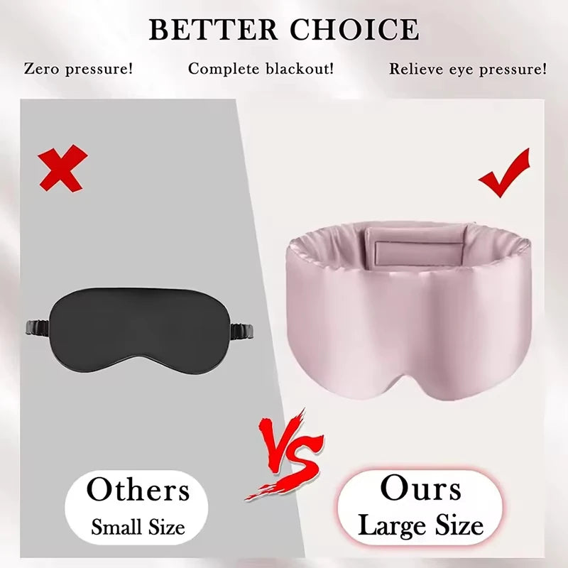 Silk Sleep Mask Pressureless Sleeping Mask Anti Wrinkle Eye Mask - 13