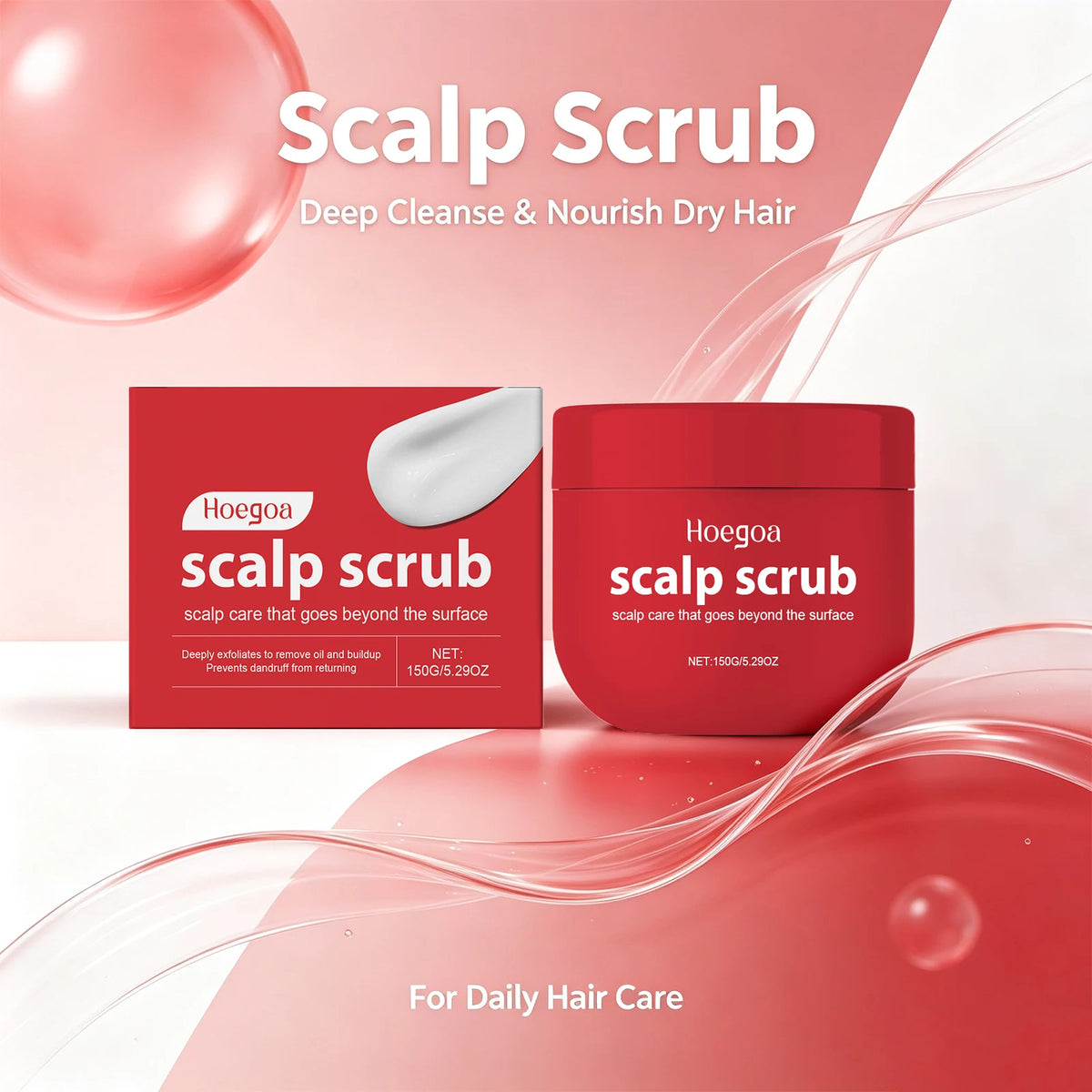 Scalp Scrub Deep Cleansing Exfoliator Dandruff Relief Hair Care