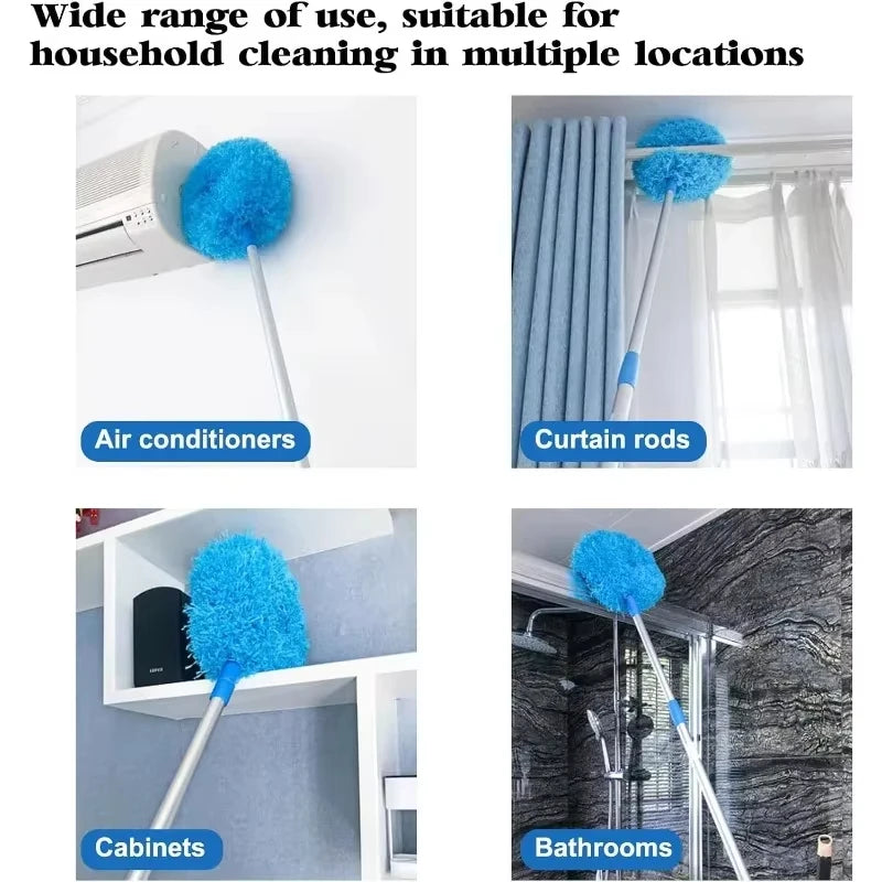 Microfiber Ceiling Fan Duster with Extendable Handle Cleaning Tool