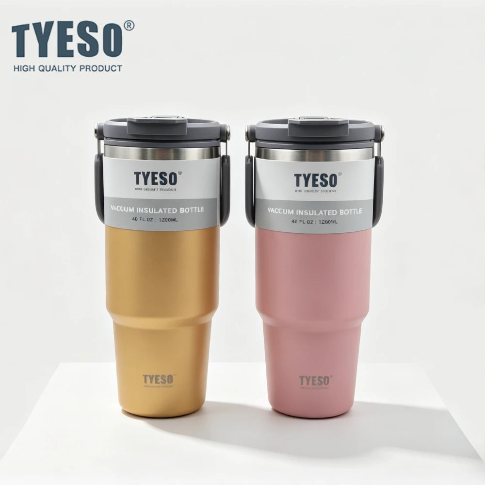 Tyeso 1200ML Stainless Steel Insulated Tumbler Travel Coffee Mug - 1