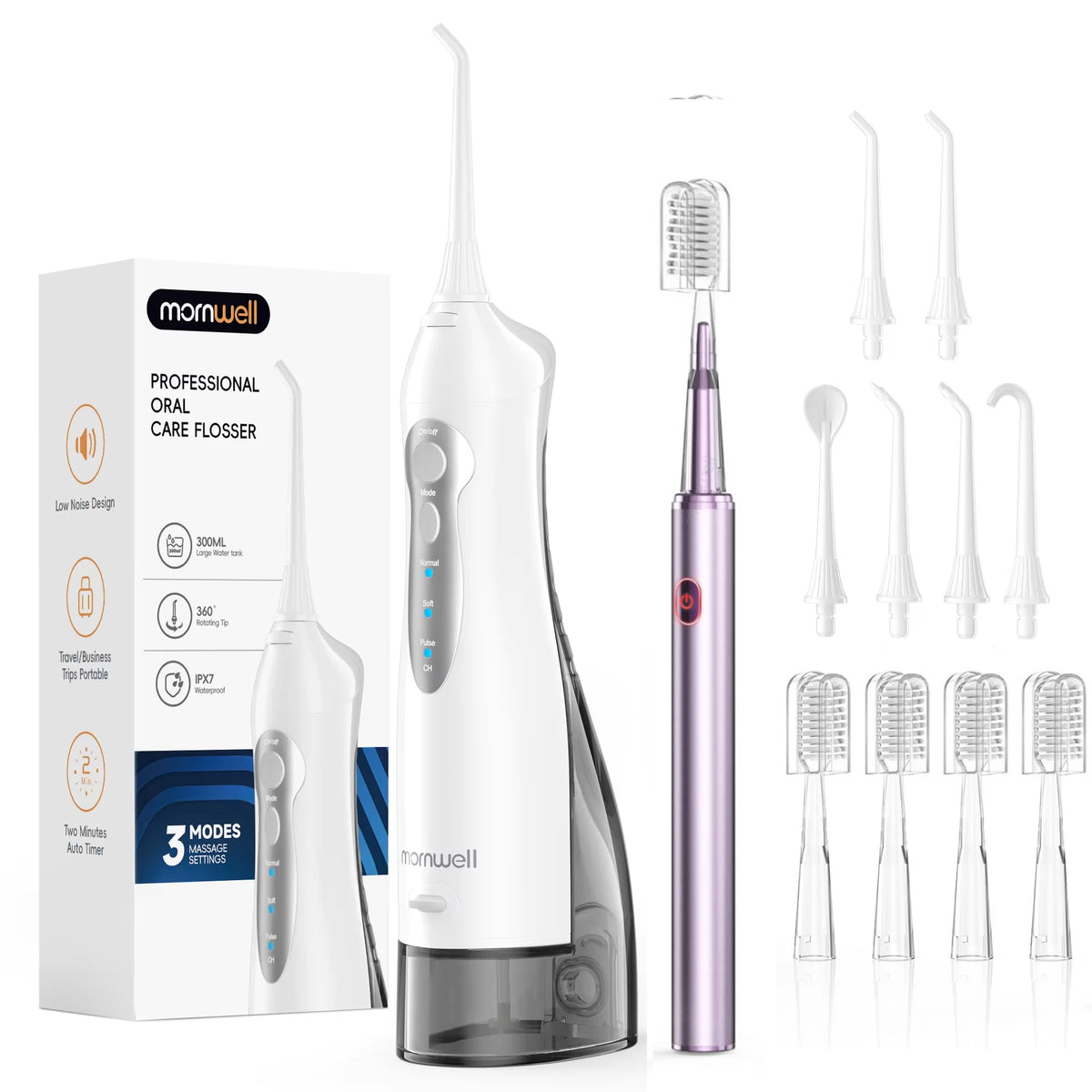 Water Flosser And Electric Toothbrush Combo Oral Irrigator Kit