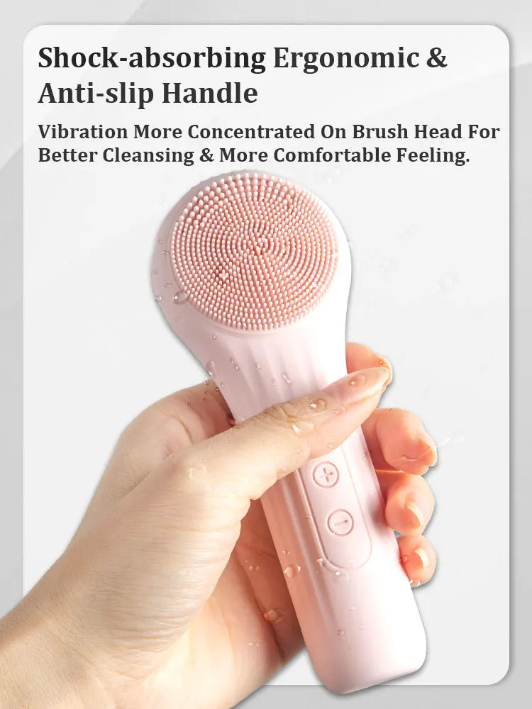 Sonic Facial Cleansing Brush Electric Face Scrubber Exfoliator