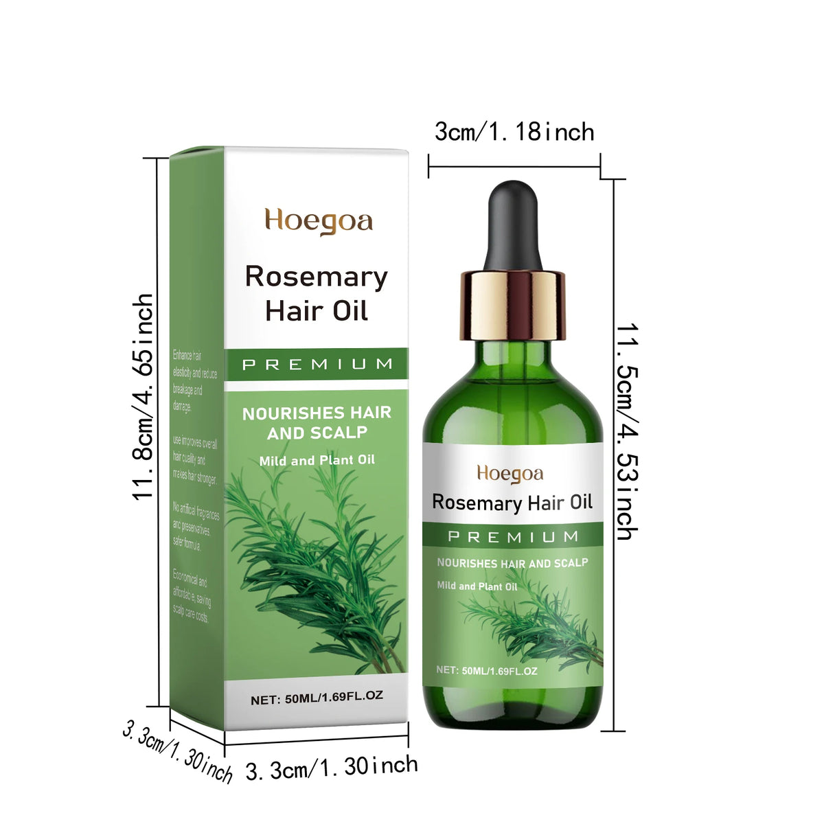 Rosemary Hair Growth Oil Scalp Treatment & Hair Loss Serum
