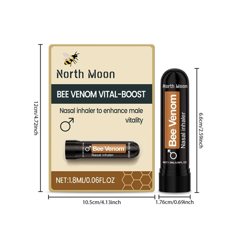 Mens Nursing Nasal Sniffing Stick Bee Venom Vital Boost Inhaler - 11