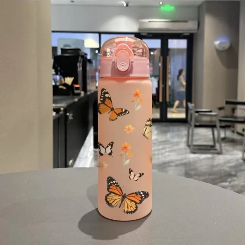 780ml Butterfly Sports Water Bottle Leak Proof Gym Jug BPA Free