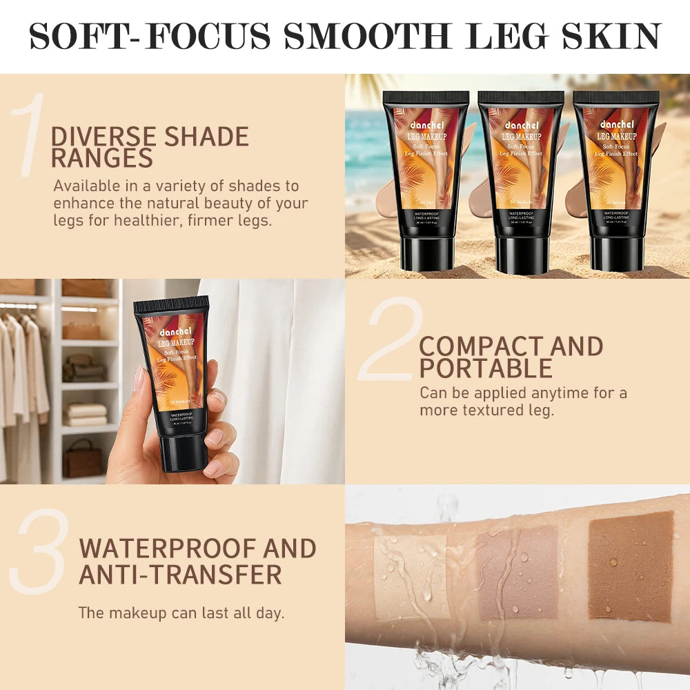 Leg Makeup Body Foundation Tint Cream - 3