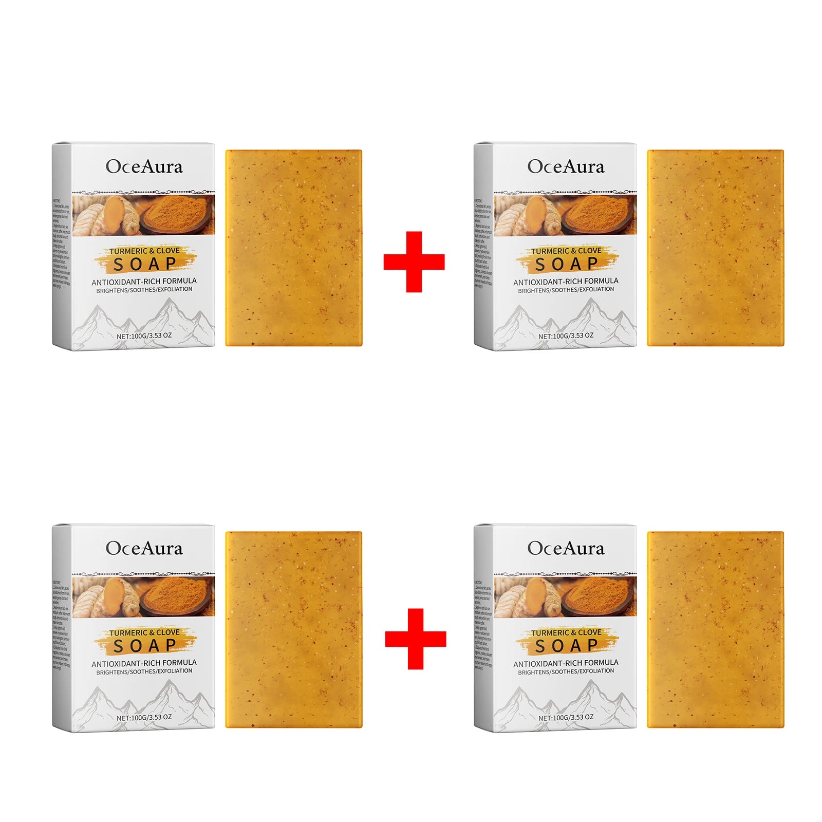Turmeric Clove Soap Bar Exfoliating Face and Body Cleansing Bar - 14