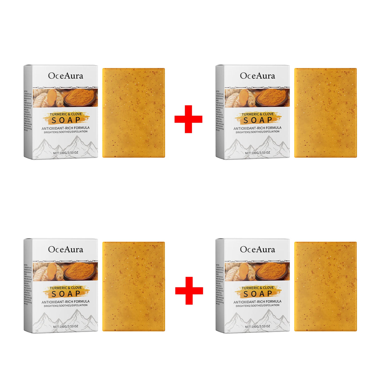 Turmeric Clove Soap Bar Exfoliating Face and Body Cleansing Bar
