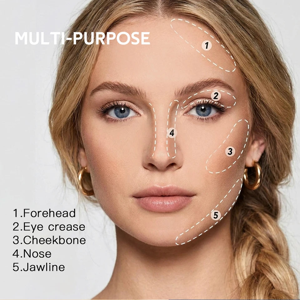 Matte Bronze Compact Powder Natural Setting Makeup