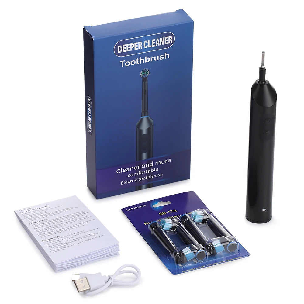 Rechargeable Rotating Electric Toothbrush with 4 Heads - 17