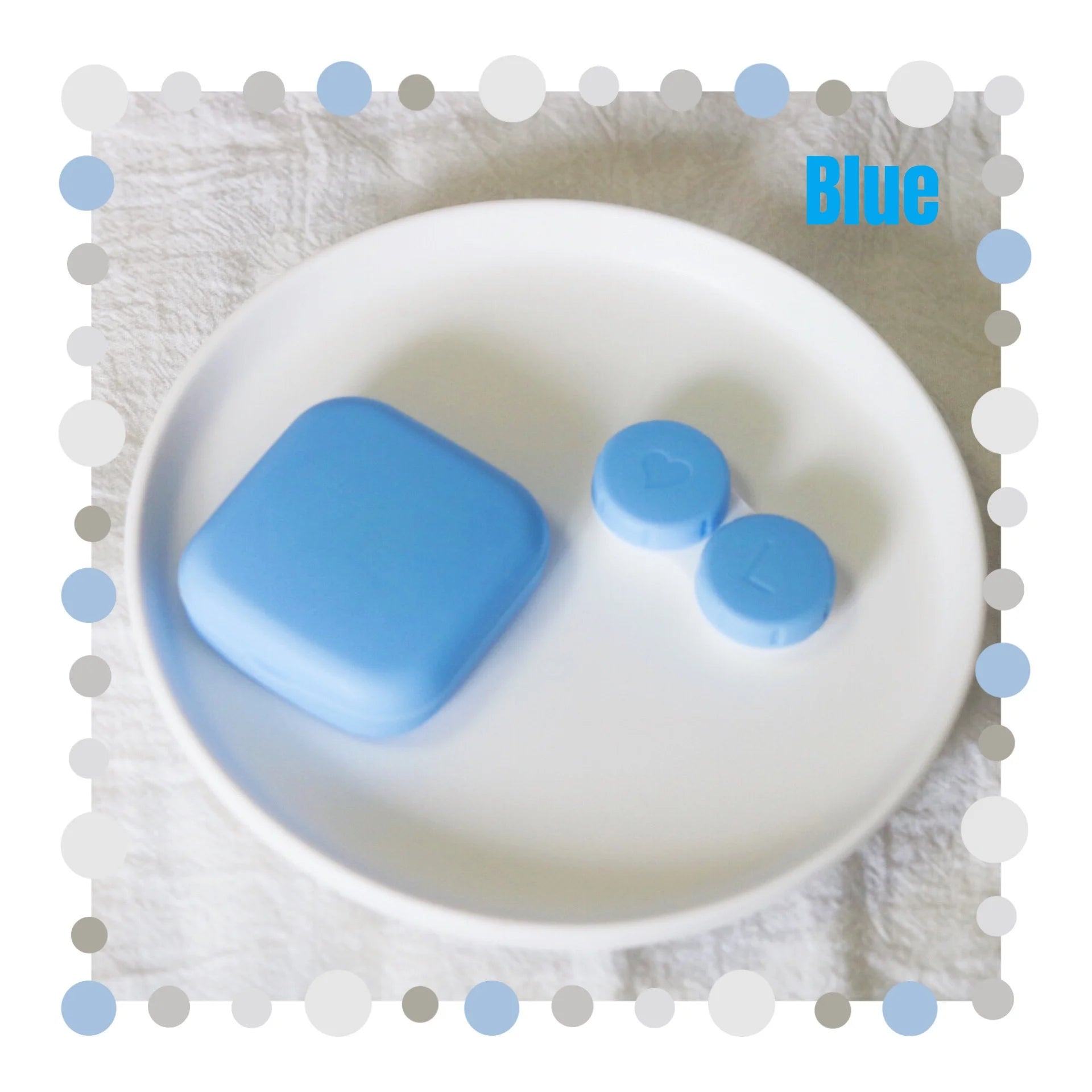 Portable Contact Lens Case Kit with Mirror Travel Storage Box - 11