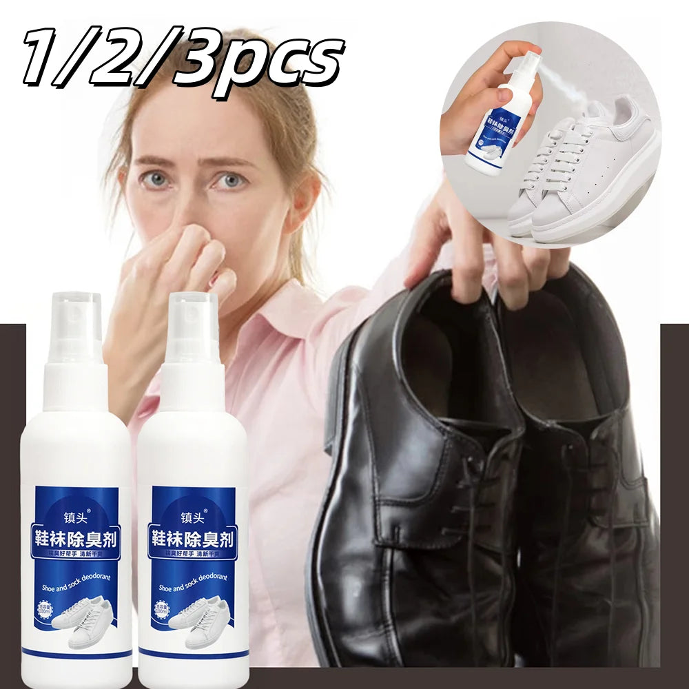 Shoe and Sock Deodorizing Spray Antibacterial Footwear Odor Remover - 1
