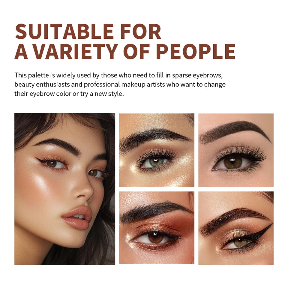 Blush Eyebrow Cream Highlighter Palette Matte Shimmer Makeup Cosmetics - 23