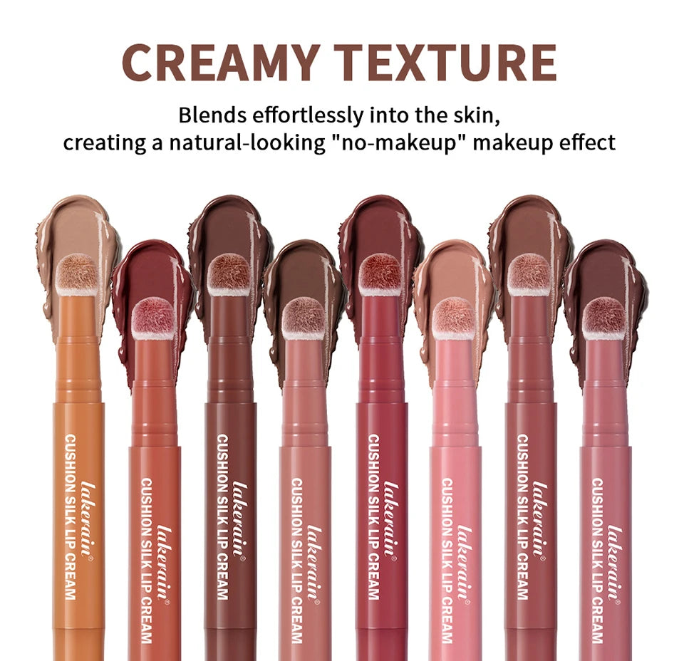 Lakerain Cushion Silk Lip Cream Matte Velvet Lip Glaze Blush - 16
