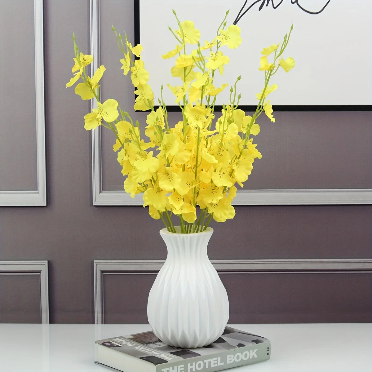 Modern Plastic Flower Vase Minimalist Nordic Style Home Decor Centerpiece - 7
