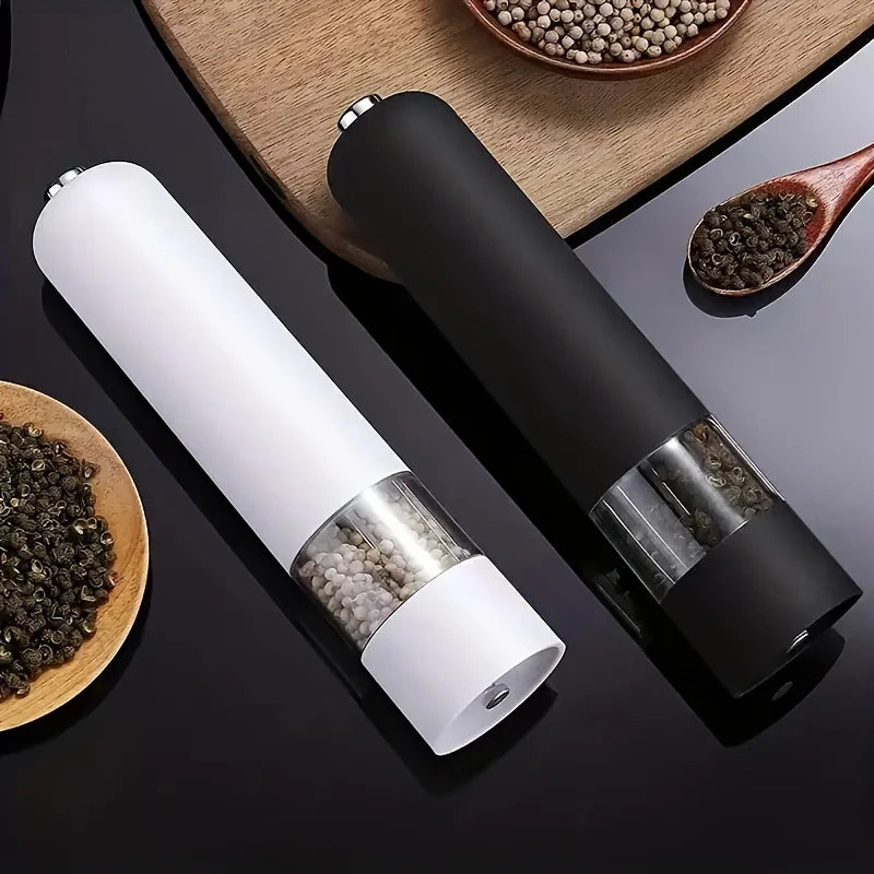 2PCS Electric Salt and Pepper Grinder Set Automatic Spice Mill Shaker - 4