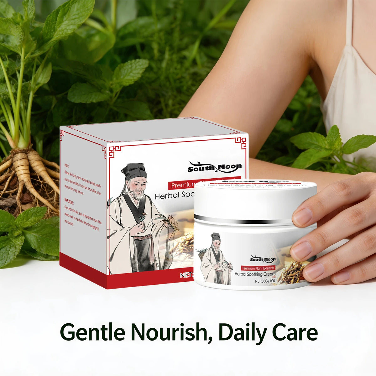 Herbal Soothing Cream Relieve Itching And Moisturizing Skin Care