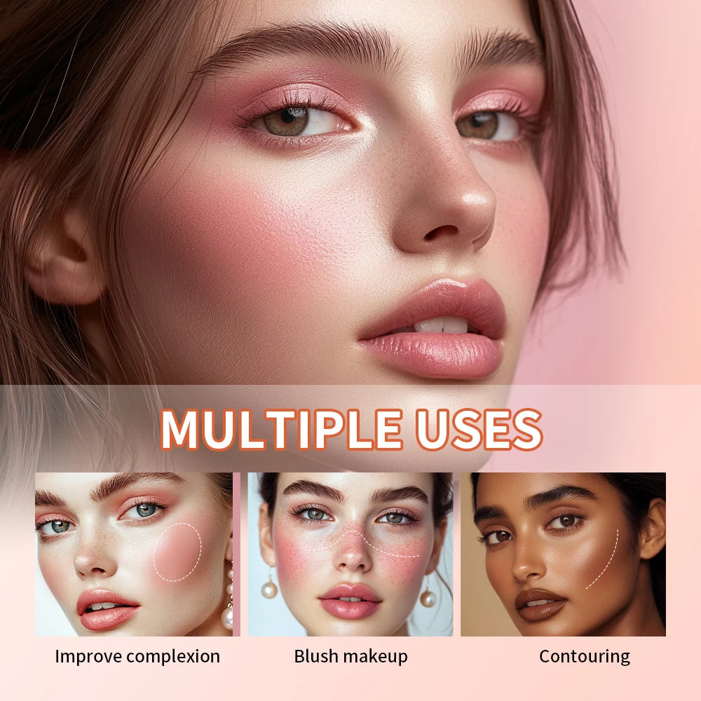 Cream Highlighter Palette Blush and Contouring Makeup Kit - 5