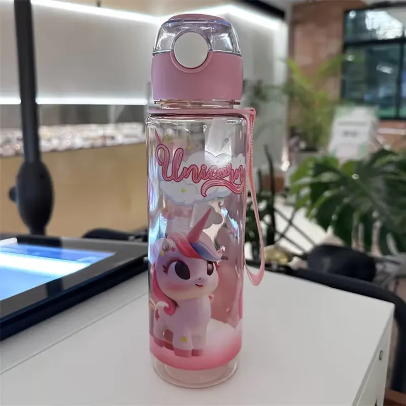 Cute Unicorn Space Cup BPA Free Portable Water Bottle for Kids 700ml - 30