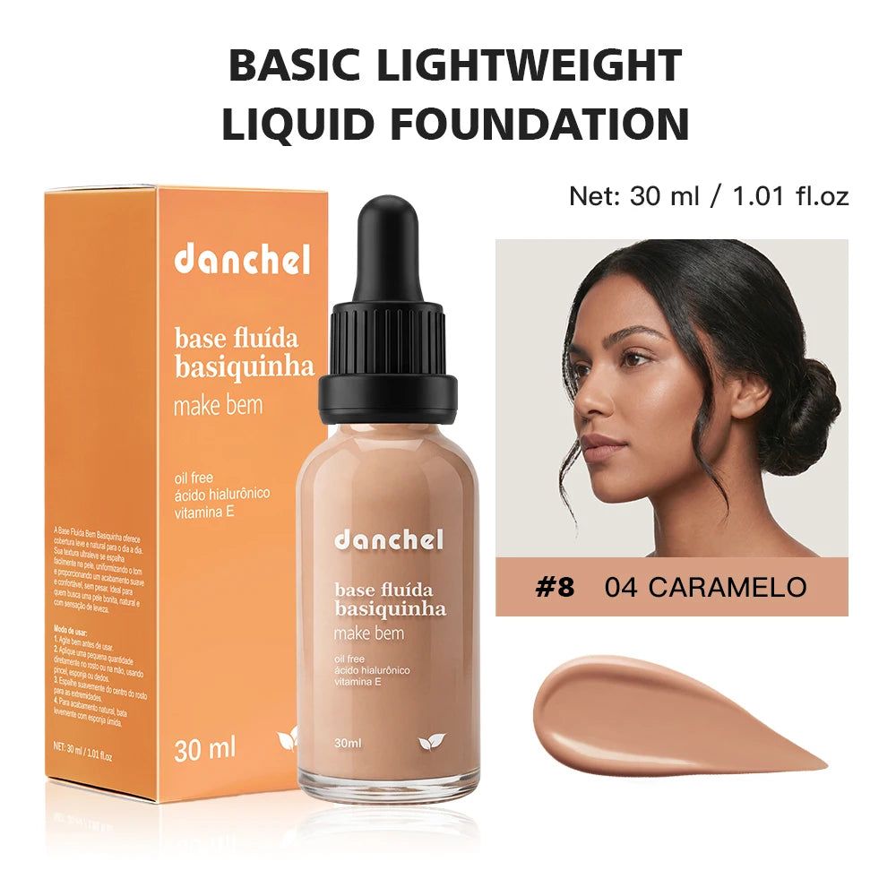 Danchel Lightweight Liquid Foundation Matte Soft Makeup - 26