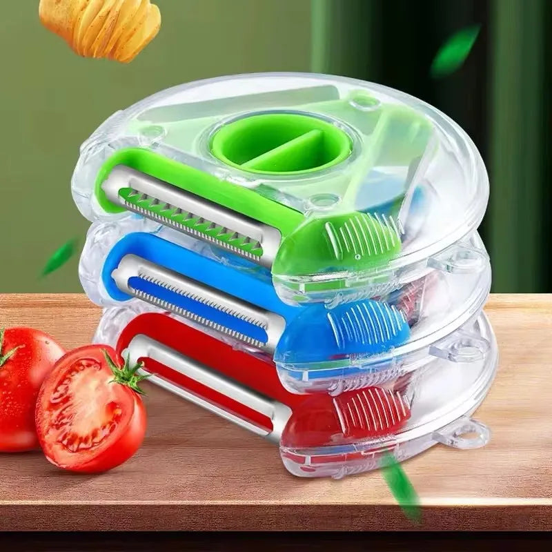 Manual Vegetable Spiralizer Hand Crank Slicer Julienne Kitchen Tool - 9