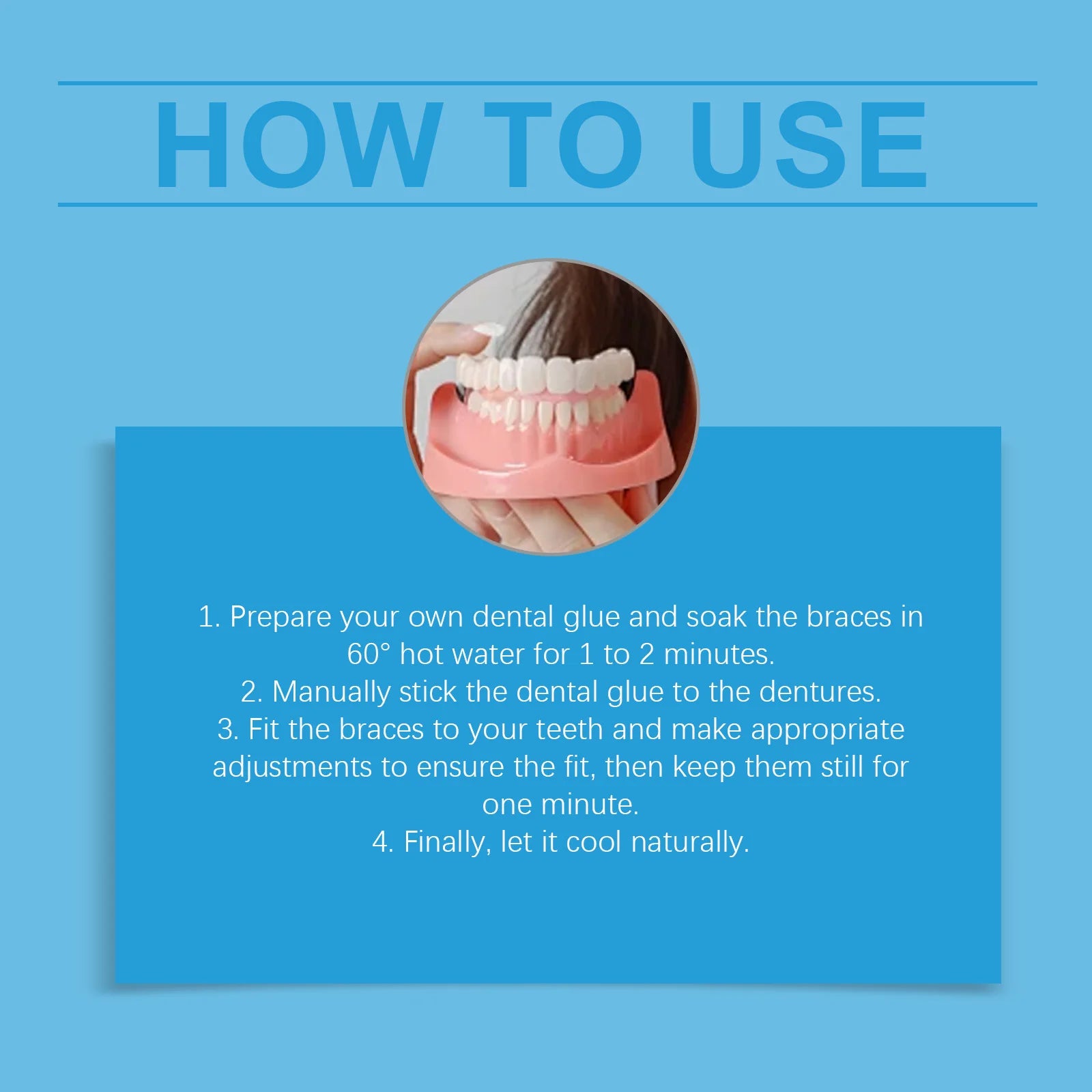 Silicone Dentures Full Set False Teeth Veneers - 21
