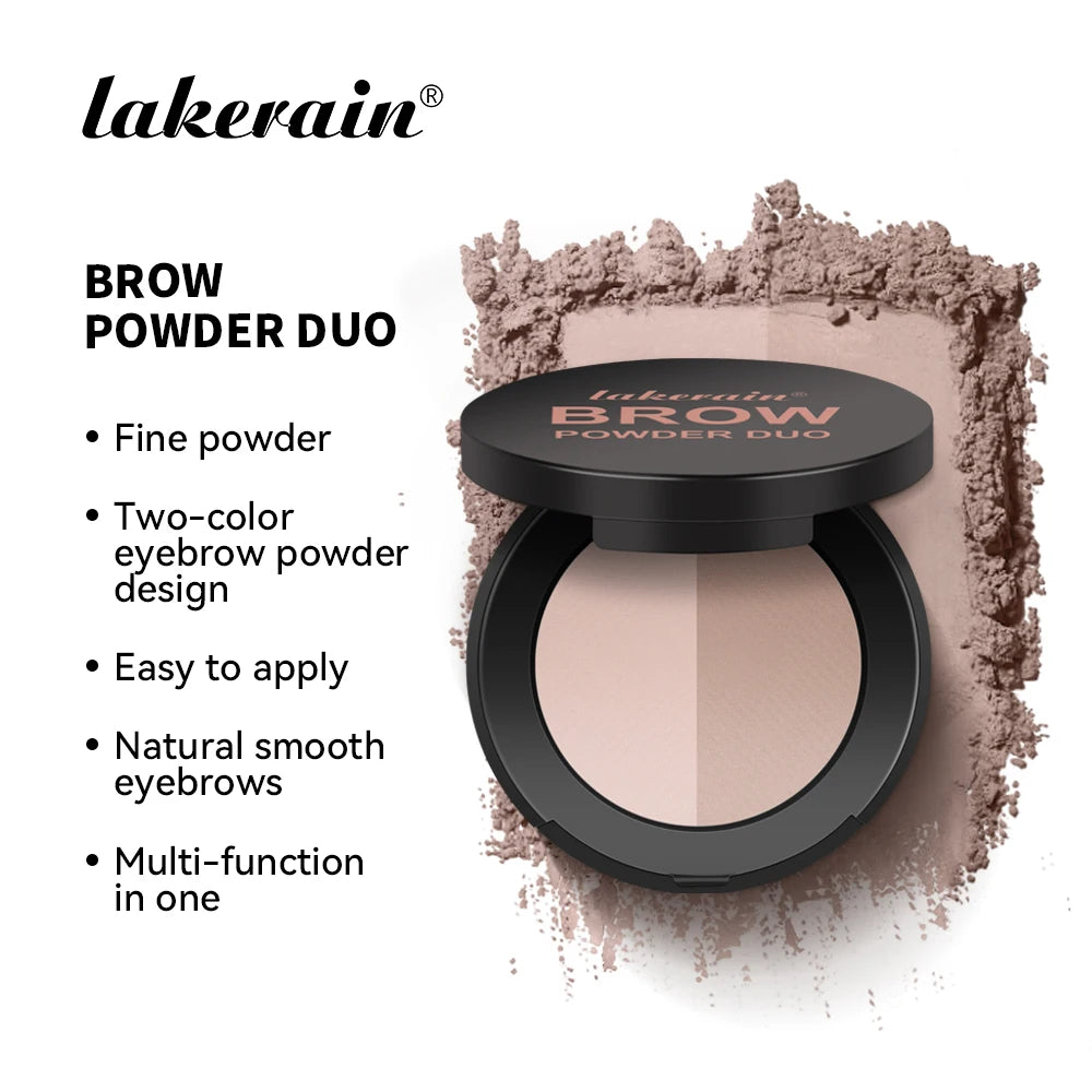 Two-Color Eyebrow Powder Long Lasting Contour and Nose Shadow Makeup