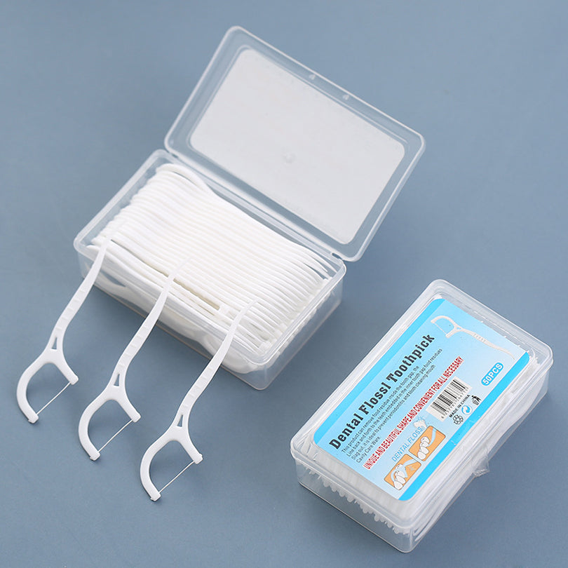 Dental Floss Picks Ultra Fine Toothpicks Interdental Cleaning Sticks - 9