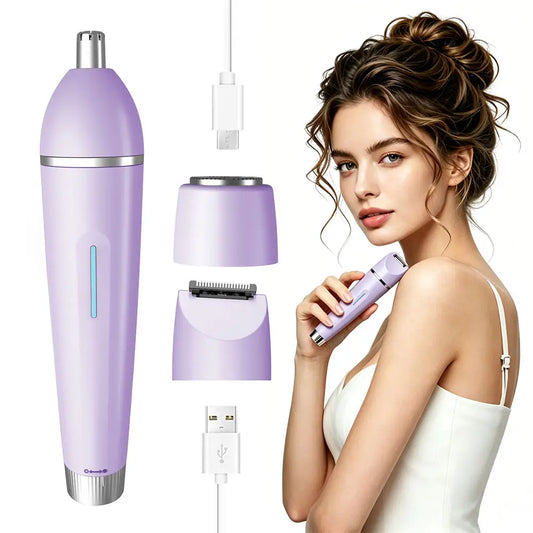 3 in 1 Electric Lady Shaver Waterproof Bikini Trimmer and Epilator
