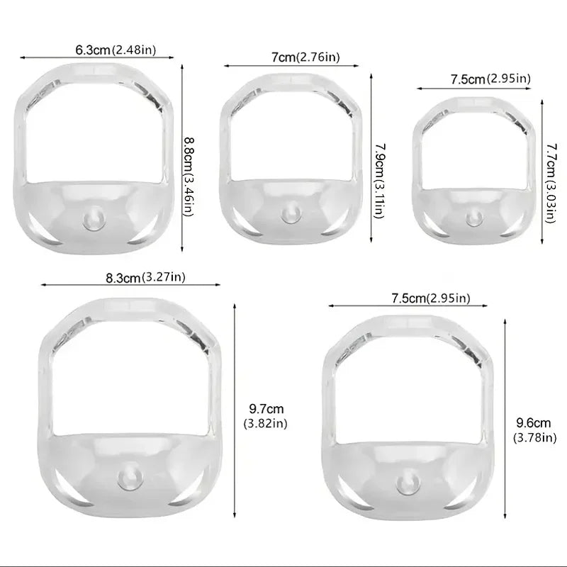 5-Piece Beard Styling Template and Shaping Tool for Precision Grooming - 6