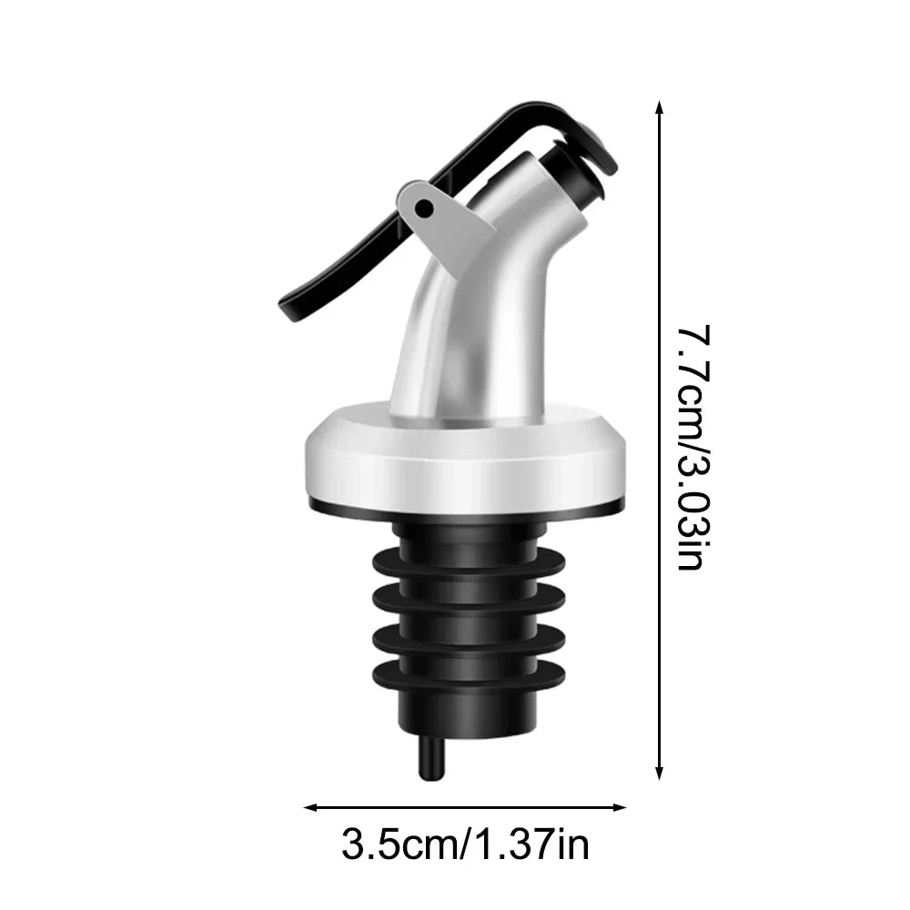12PCS Oil Bottle Stopper Leakproof Pour Spout Kitchen Vinegar Dispenser