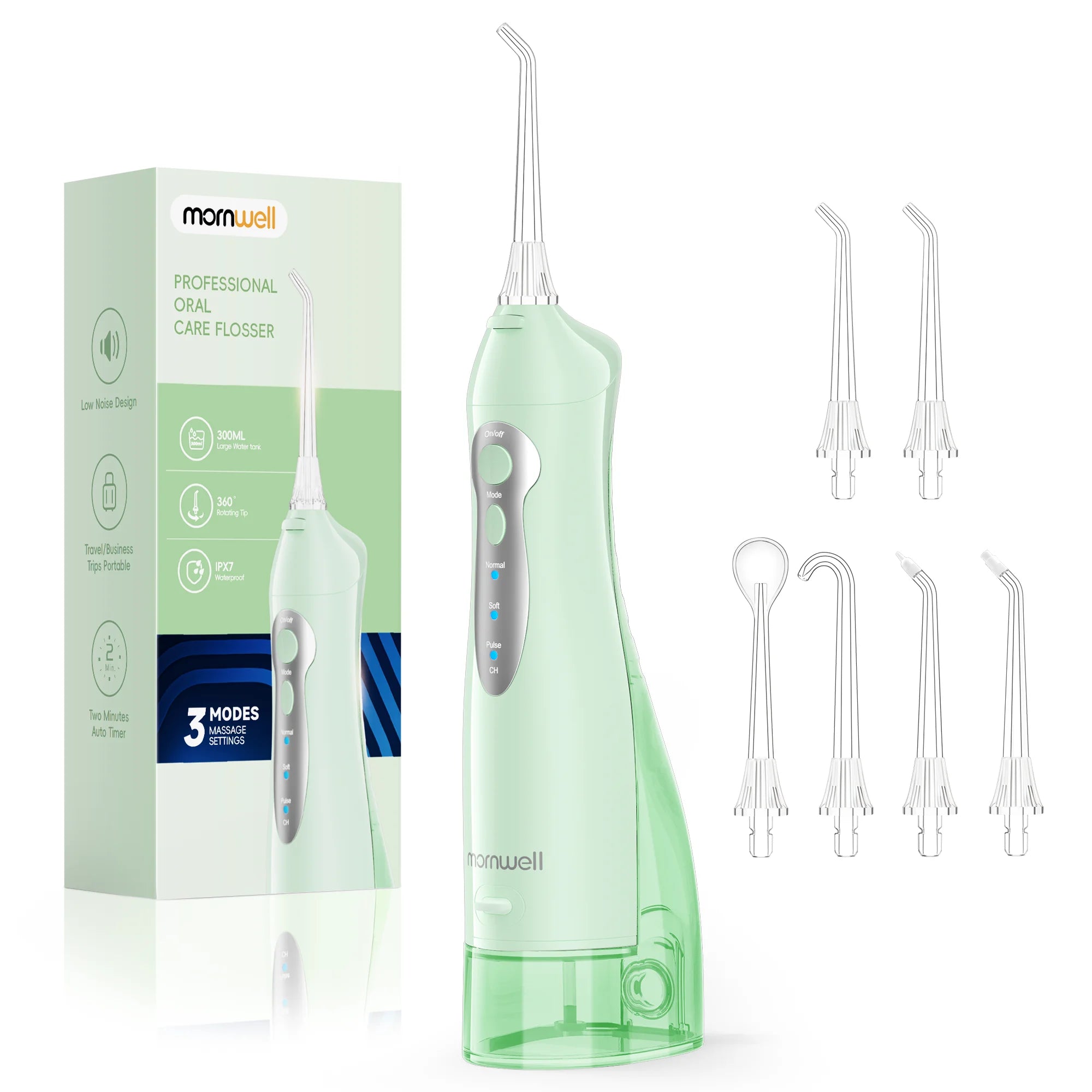 Mornwell D52 Rechargeable Portable Water Flosser Teeth Cleaner - 21