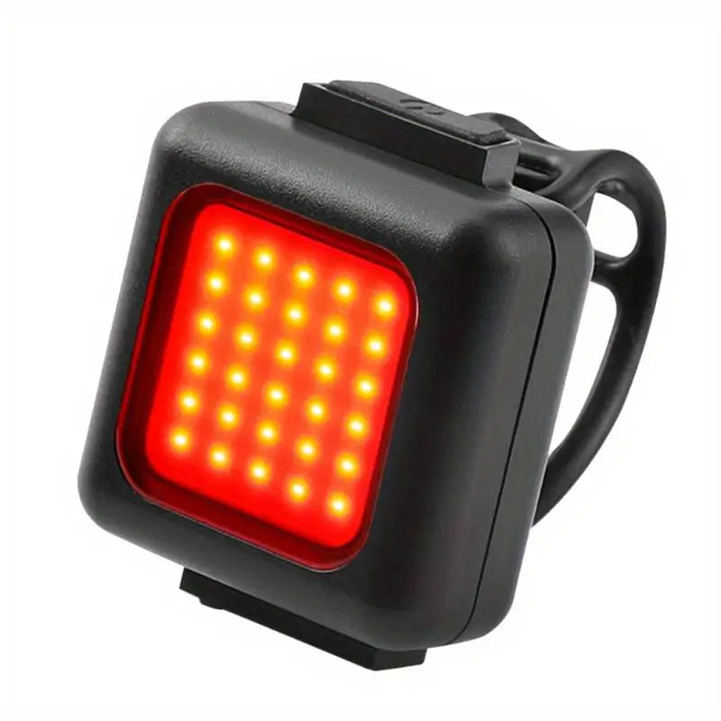 2 Pack LED Bike Light Set Rechargeable Bicycle Tail Light Flashlight - 14