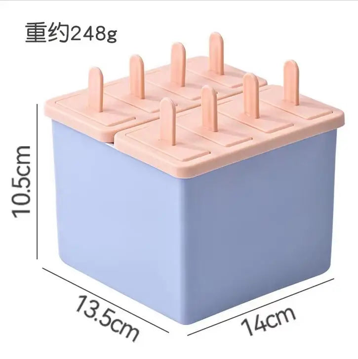 Reusable Popsicle Mold Set Homemade Ice Cream Maker with Lid - 10