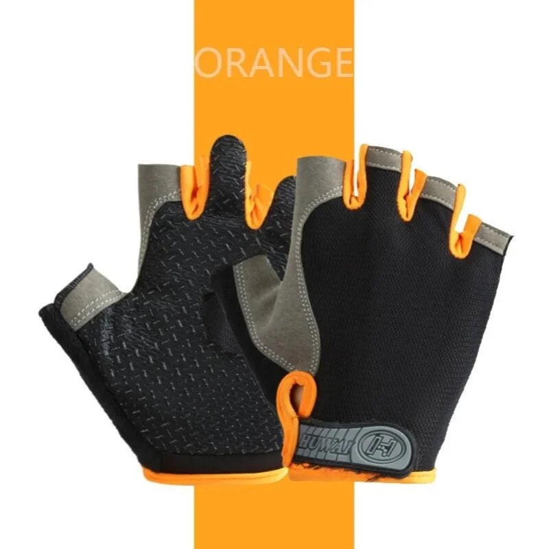 Fingerless Cycling Gloves Anti-Slip Shockproof Sports Training Mitts