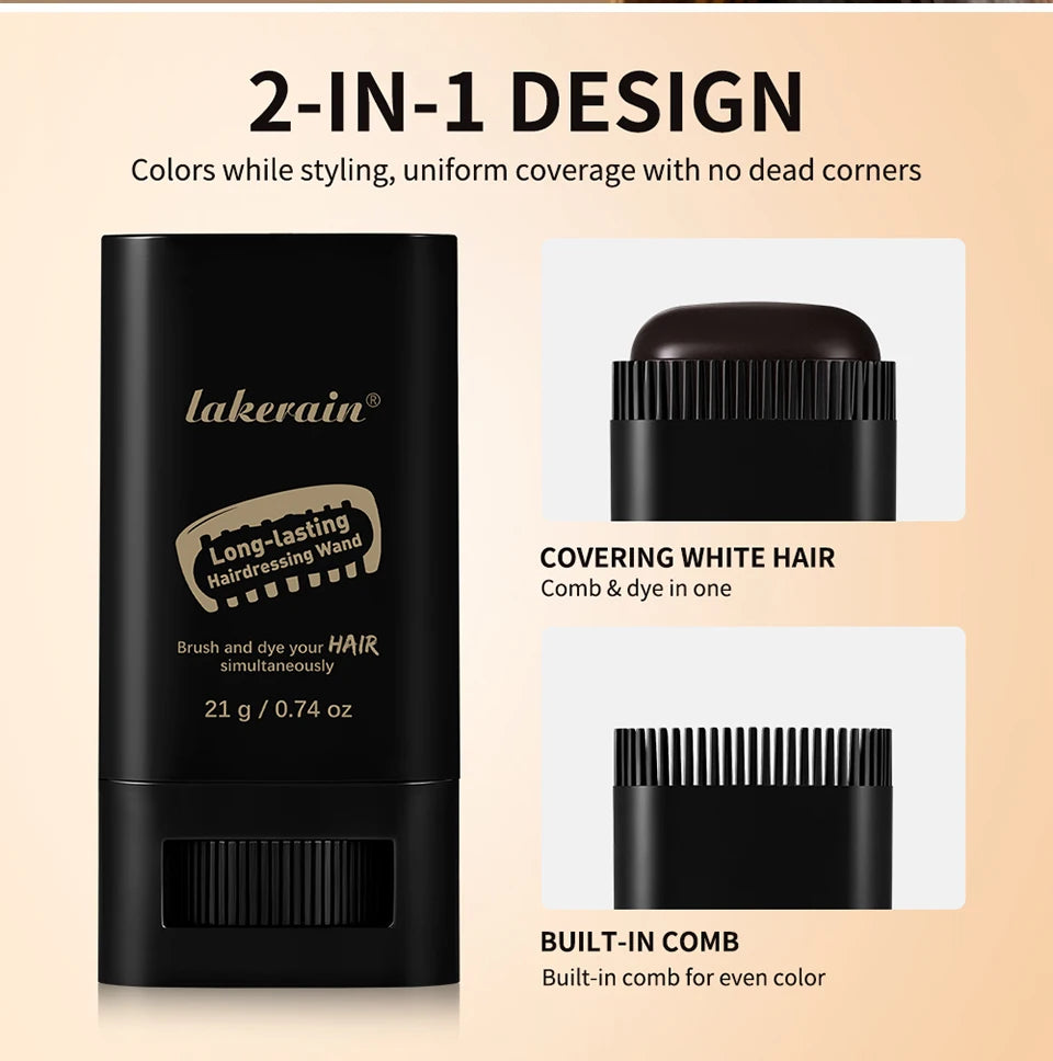 Temporary Hair Dye Stick and Root Touch Up Comb