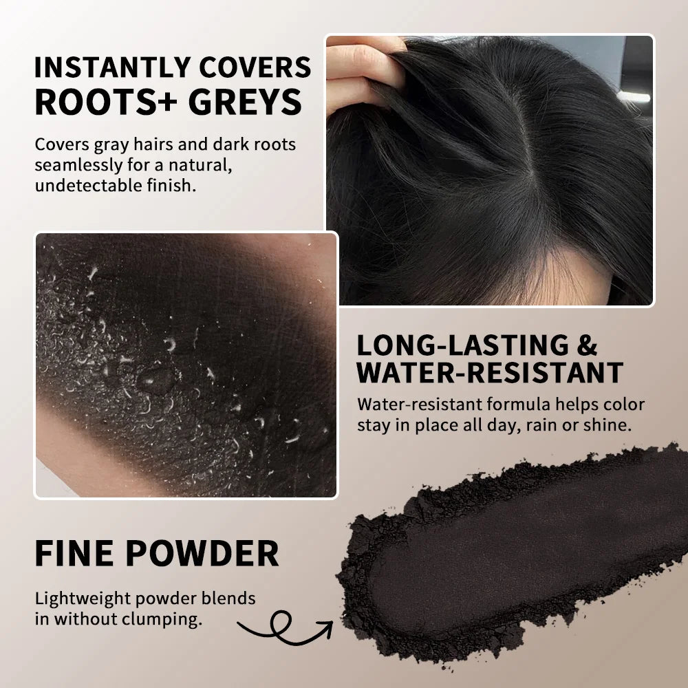 Natural Hair Line Shadow Powder Root Cover Up Concealer Palette - 3