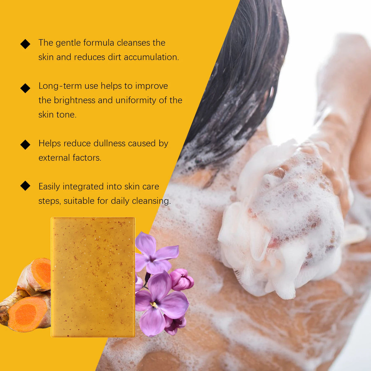 Turmeric Clove Soap Bar Exfoliating Face and Body Cleansing Bar
