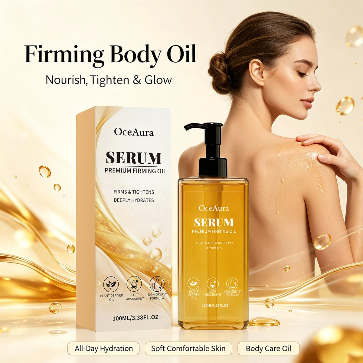 OceAura Firming Serum Oil Lifting Body Care Spa