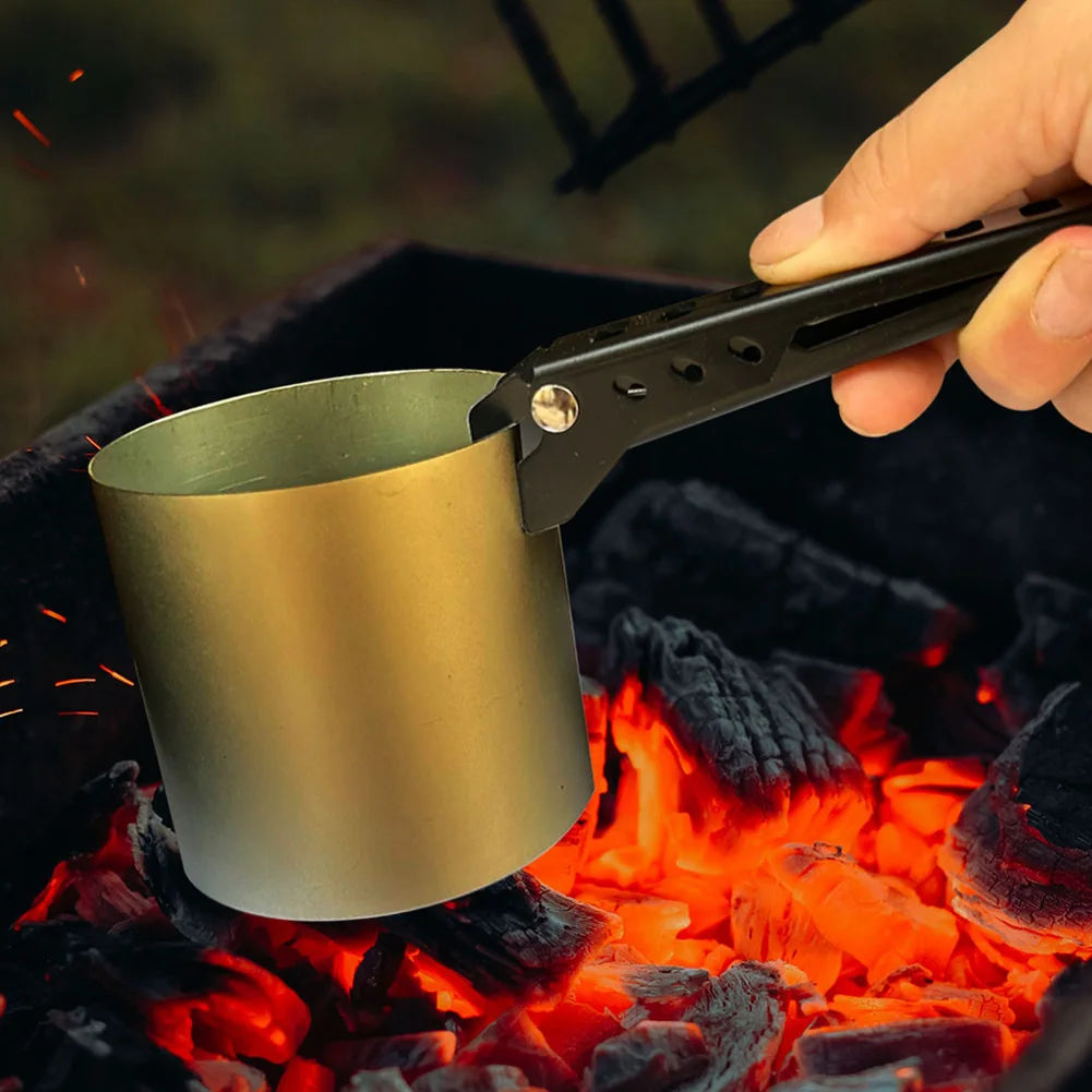 Portable Camping Pot Gripper Anti Scald Pan Clip Handle for Outdoor - 8
