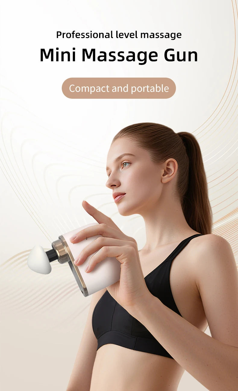 Mini Pocket Fascia Gun Portable Muscle Relaxation Massager - 7