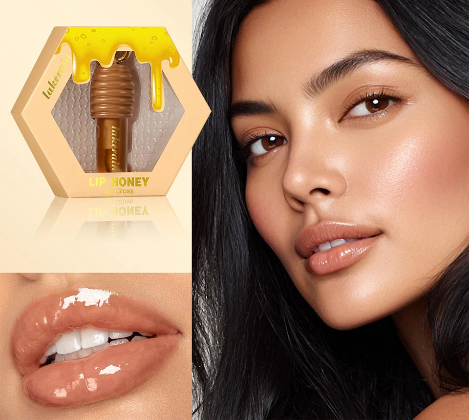 Honey Chocolate Lip Gloss Set Moisturizing Lip Oil Plumper