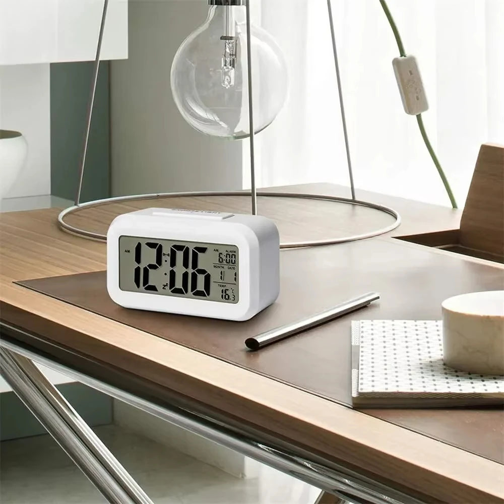 Digital Alarm Clock with Temperature Calendar and LED Display - 5