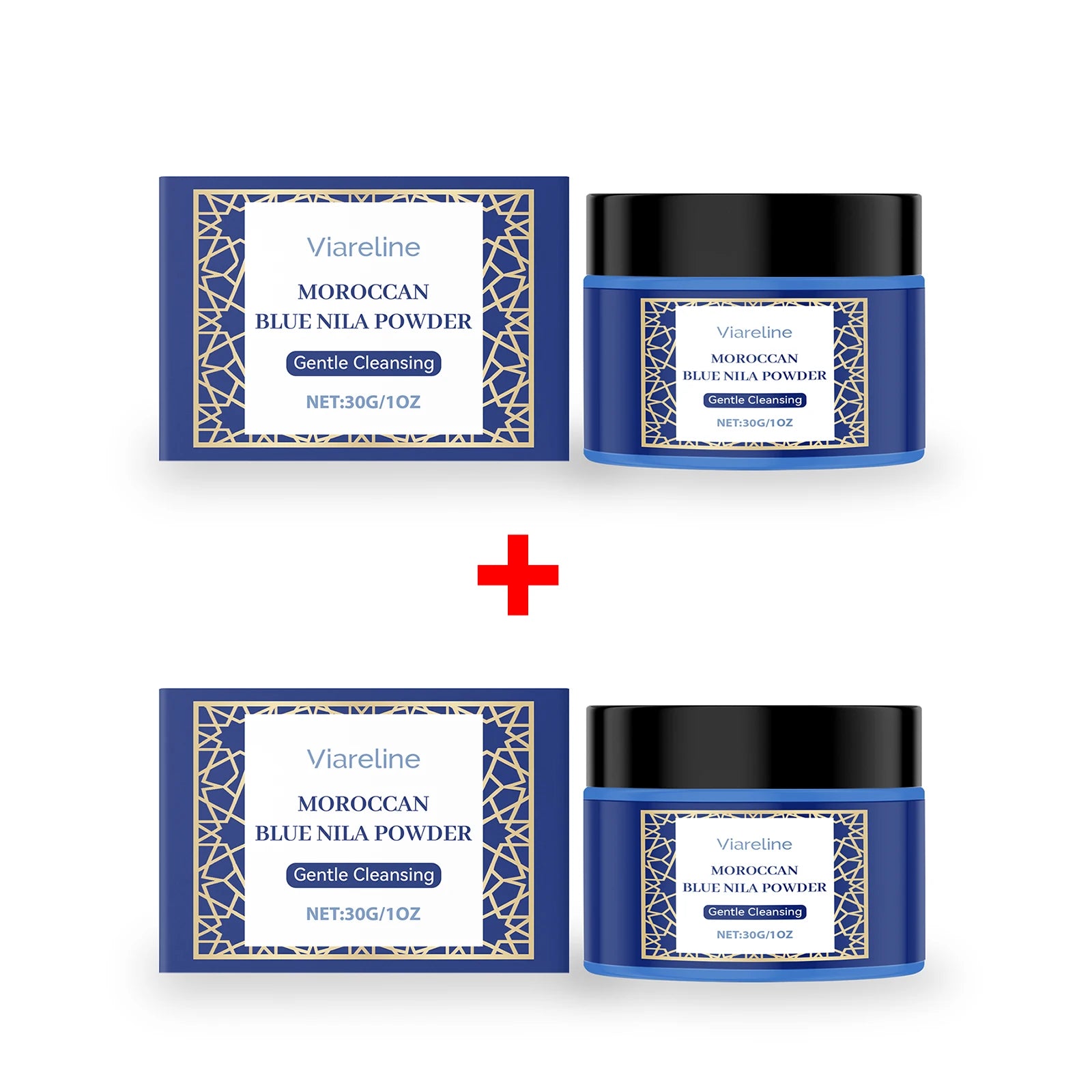 Moroccan Blue Nila Powder Exfoliating Face Mask Brightening Treatment - 14