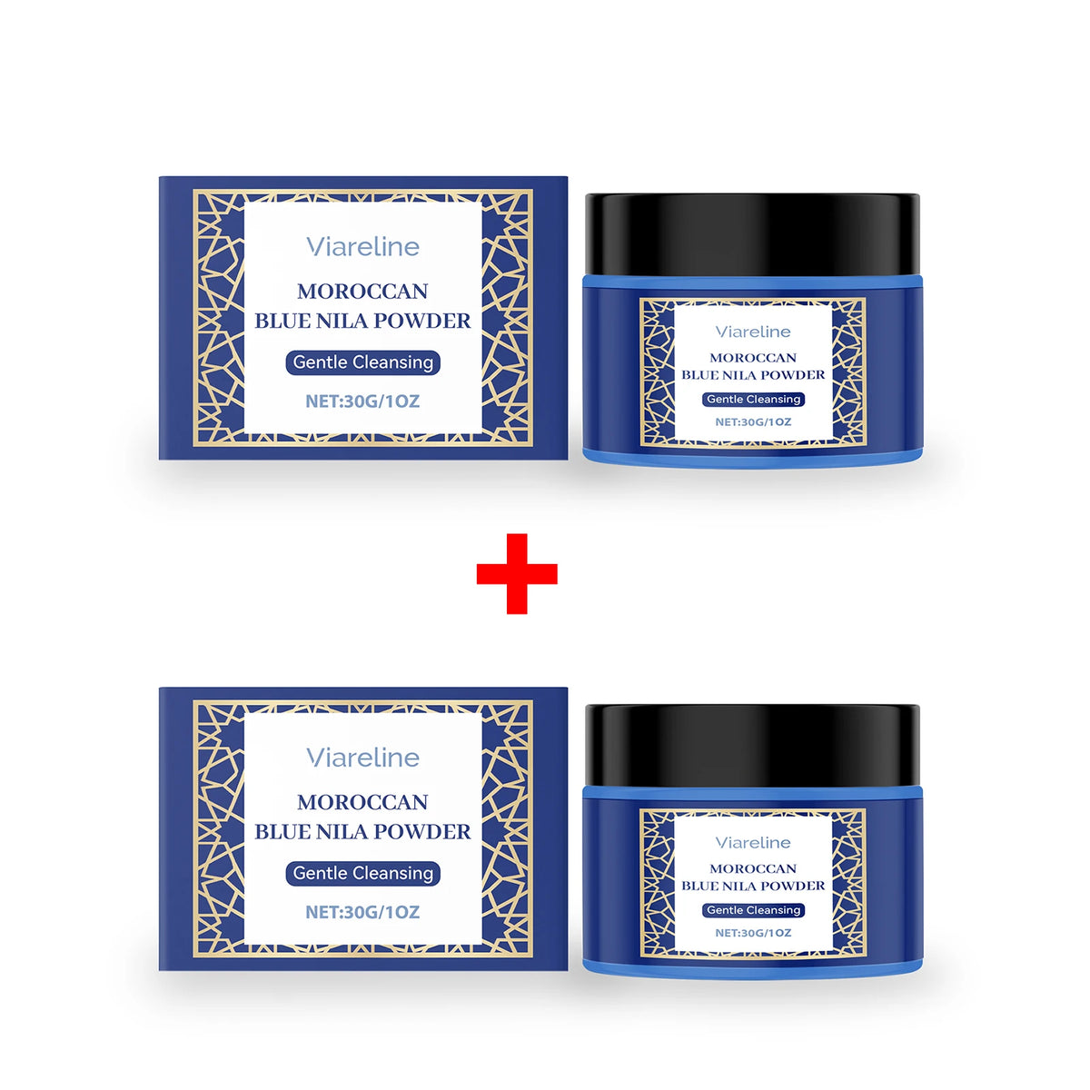 Moroccan Blue Nila Powder Exfoliating Face Mask Brightening Treatment